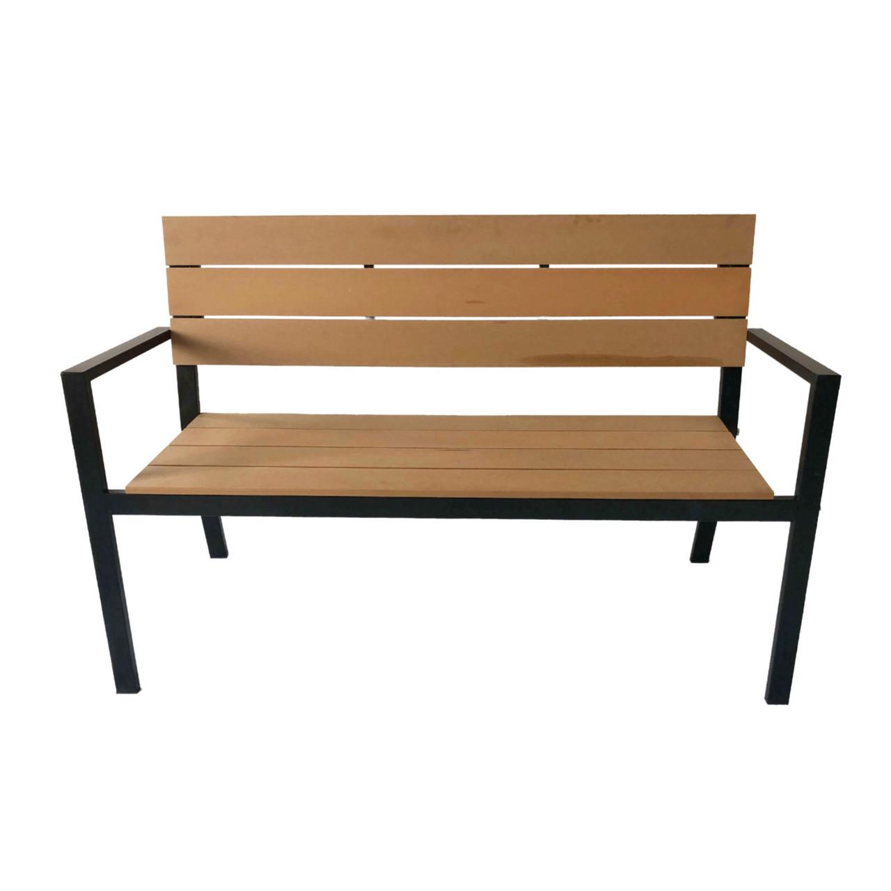 Скамейка садовая GardenLine уличная 118х54х77 Коричневый