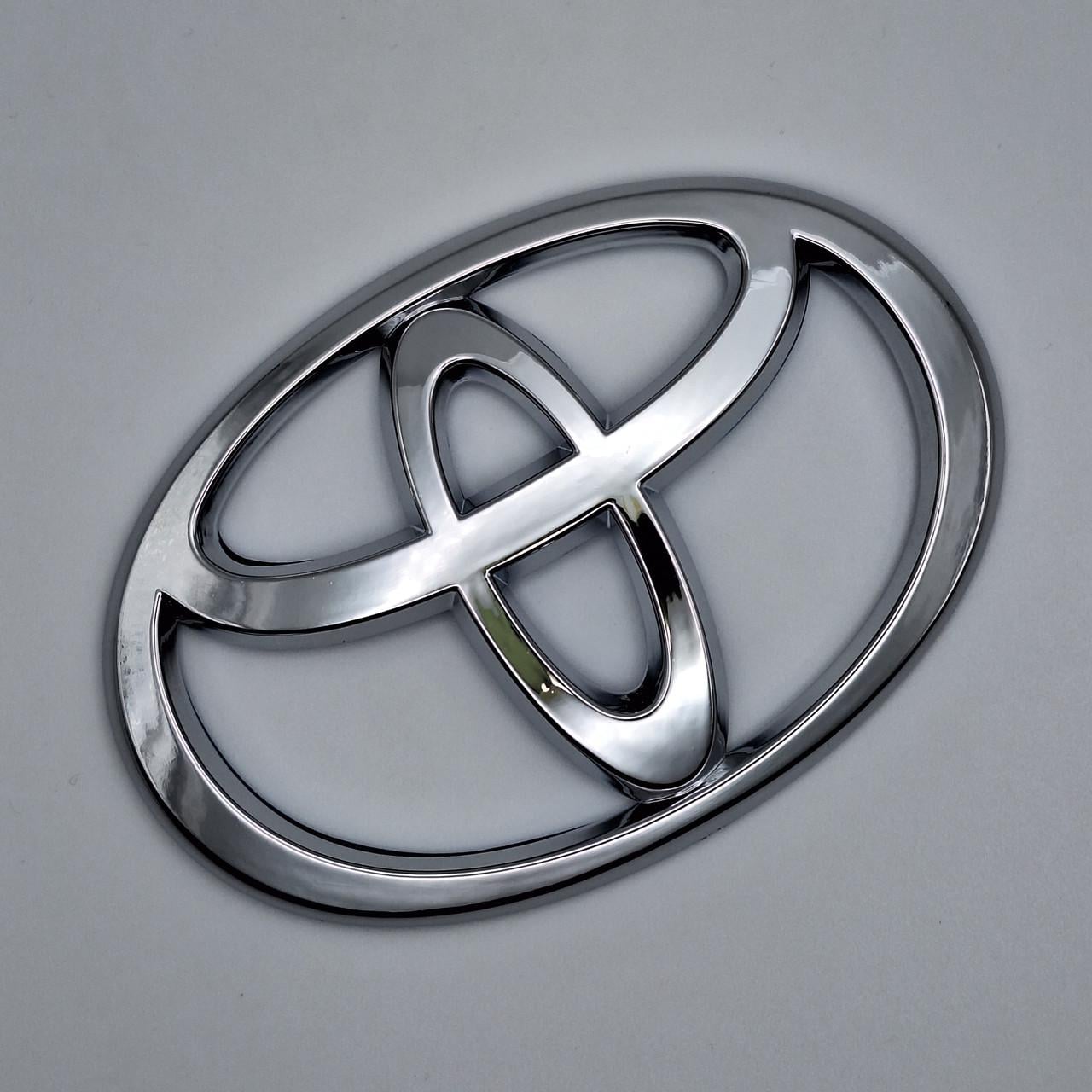 Эмблема Toyota 120х82 мм Хром (1947778766)
