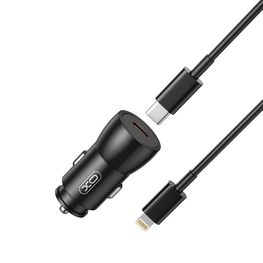 Зарядное устройство Xo CC57 PD_25W + Data Cable Type-C to Lightning Black