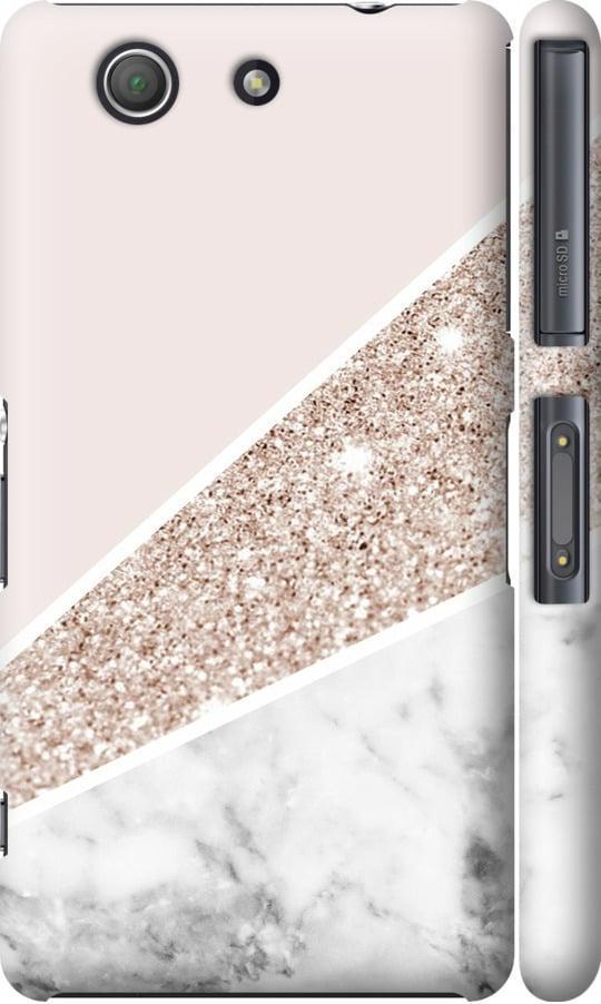 Чехол на Sony Xperia Z3 Compact D5803 Пастельный мрамор (4342m-277-42517)