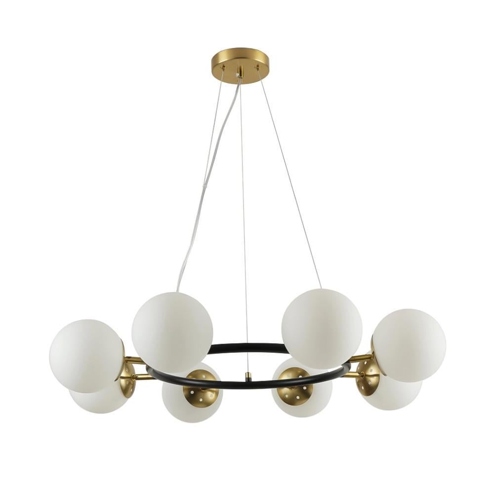 Люстра подвесная молекула Sirius G 74542/8 CP Matte Black