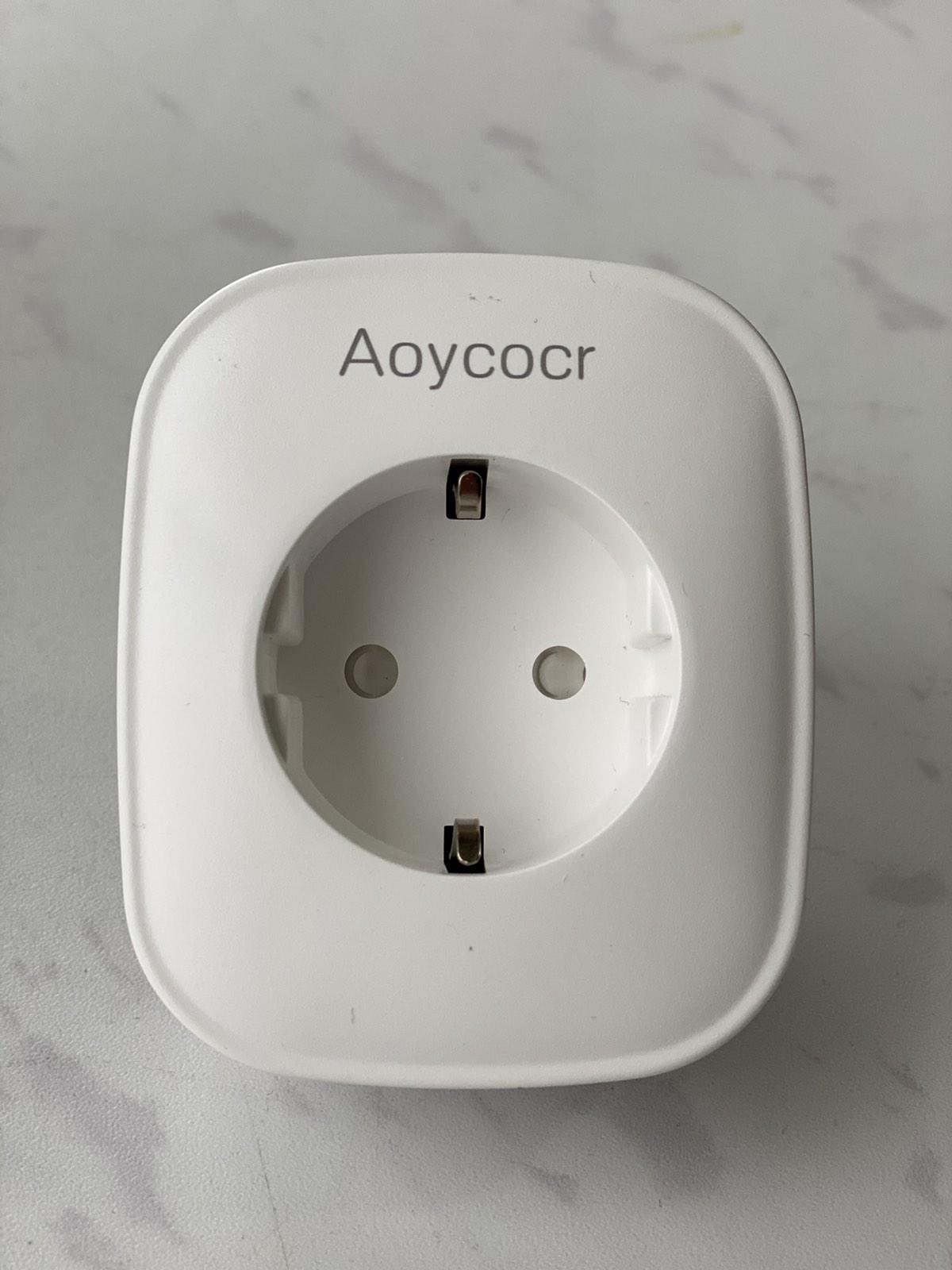 Розумна розетка Aoycocr EU6S Wi-Fi Smart Plug 10A 2300 Вт з дистанційним управлінням Білий (1344) - фото 1