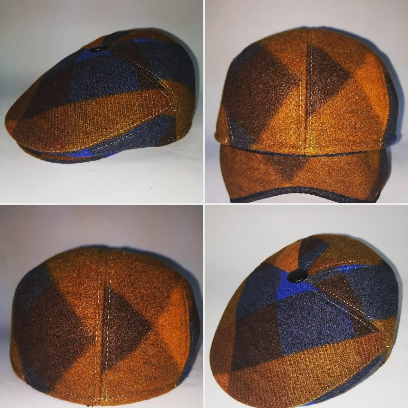 Пятиклинка Lider Клеточка шерсть на утепленной подкладке 55-60 см (25397837) - фото 3