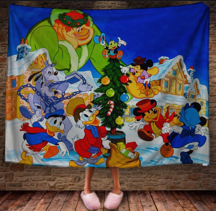 Плед с 3D принтом Рождество в Диснейленде 150x200 см (epi_1705)