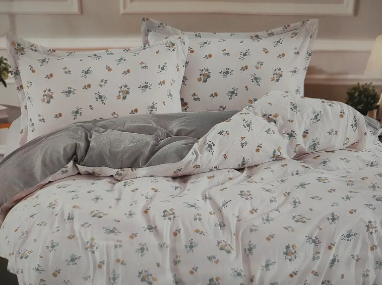 Комплект постельного белья сатин Laura-Grand 24 цветочный принт евро (2917605728)
