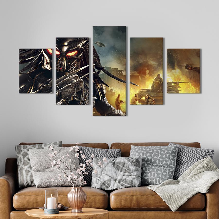 Картина на холсте Смертоносный охотник Хищник 187x94 см (1518-52)