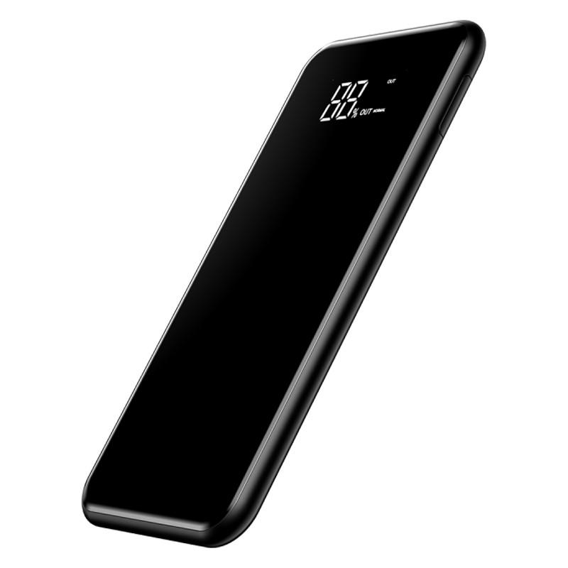 Зовнішній акумулятор Baseus 8000 mAh Power bank QI із бездротовою зарядкою Чорний