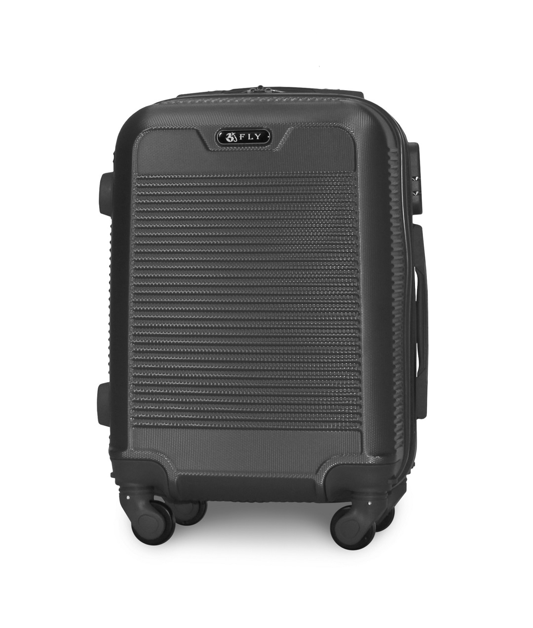 Чемодан ручная кладь Fly 1093 мини на 4 колесах 52х37х20 см Темно-серый