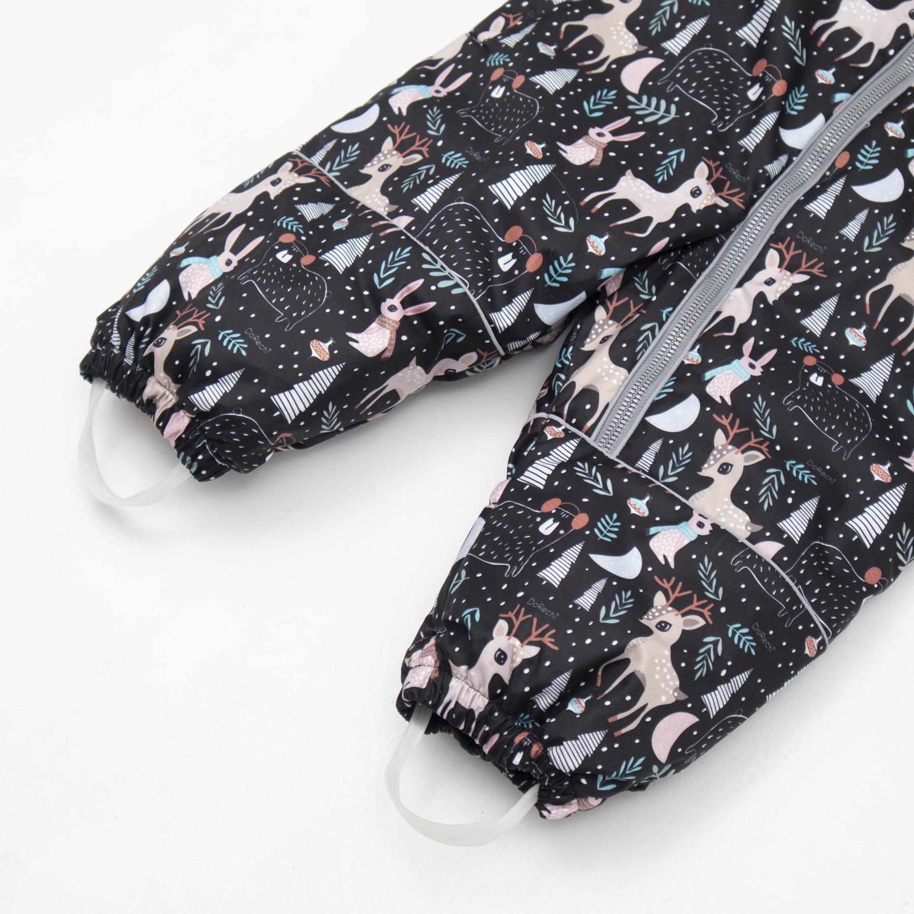 Детский зимний комбинезон с капюшоном DoRechi Аполло с мехом 80 см Волшебный лес (21482) - фото 8