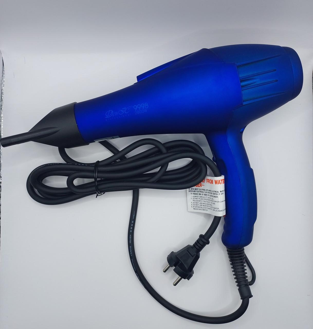 Фен професійний ДенІС professional 9998 ION 2800 Вт Blue (1453071458) - фото 7