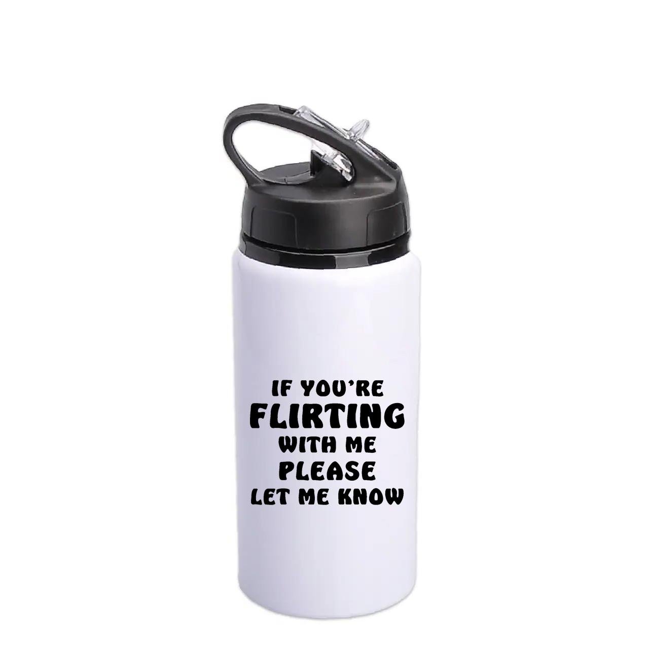 Бутылка для воды с печатью Let me know (31564)