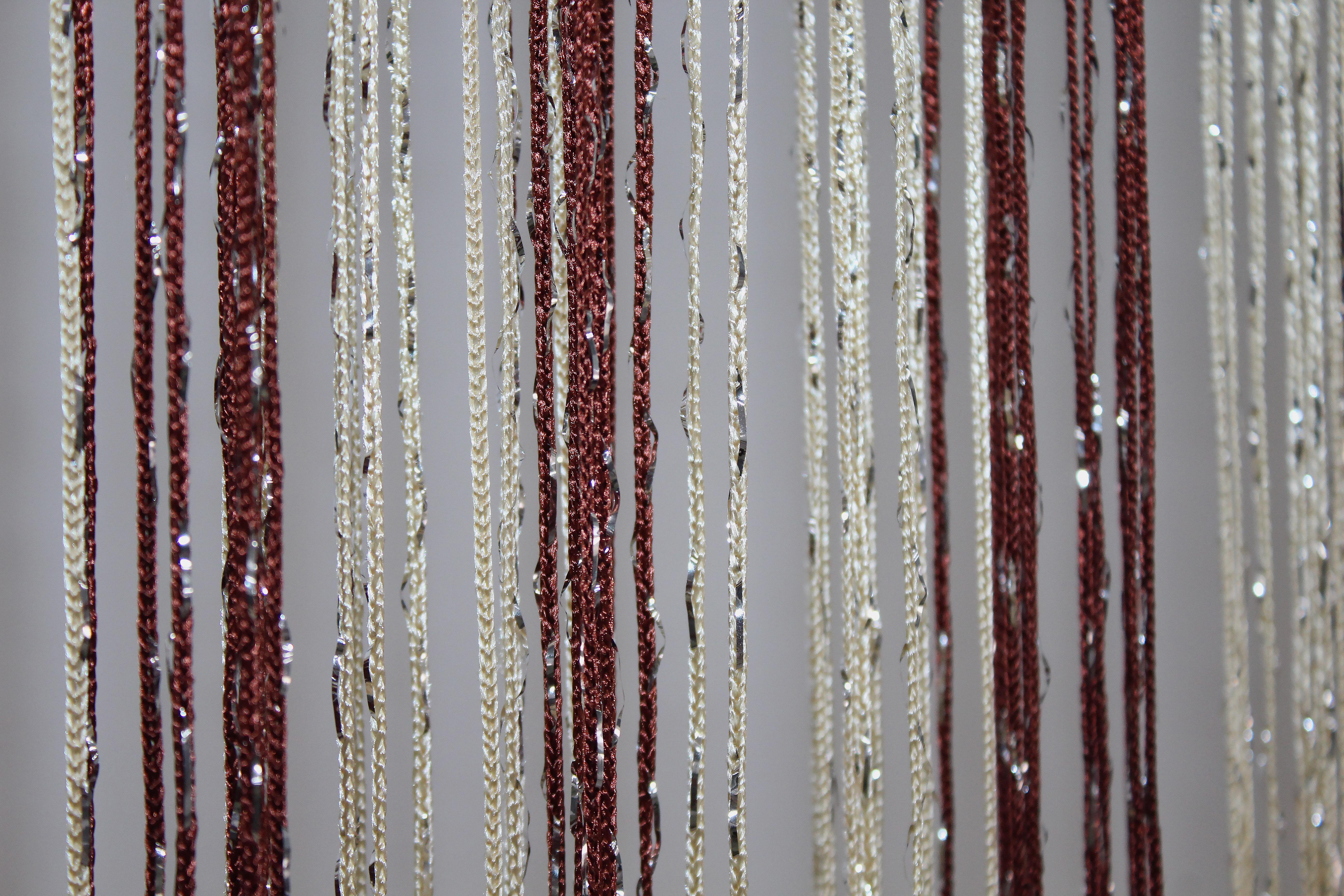 Шторы-нити с люрексом 300х300 см Коричневый/Бежевый (61-031) - фото 6 Шторы-нити с люрексом 300х300 см Коричневый/Бежевый (61-031) - фото 6