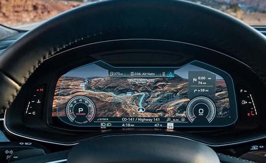 Защитное стекло Pixsel гибридное матовое на панель приборов Audi A7/RS7/S7 12" 2019