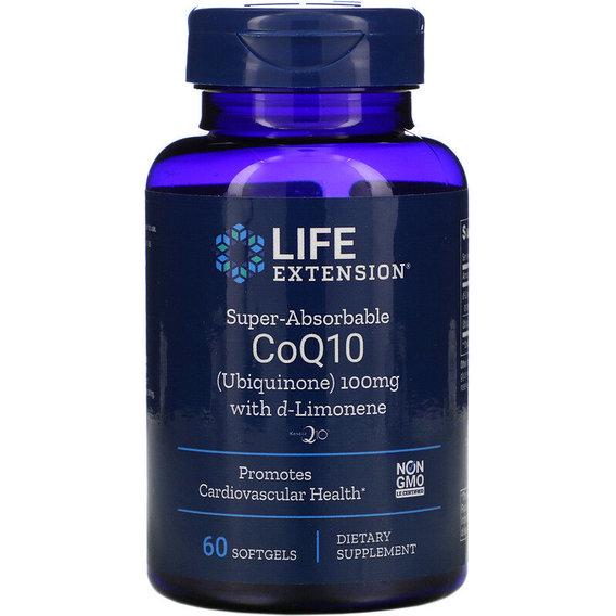 Коензим Life Extension Super-Absorbable CoQ10 100 мг 60 Softgels (LEX-19516)