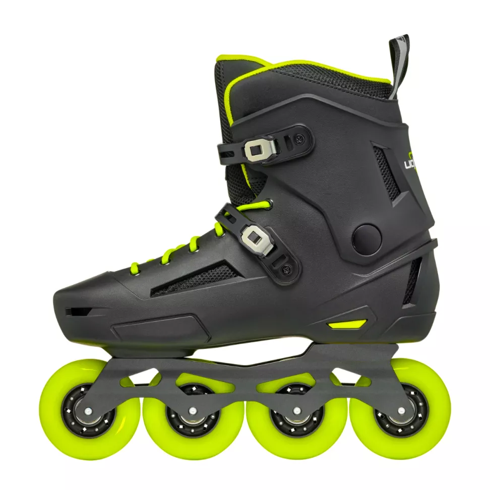 Ролики фрискейт Rollerblade LIGHTNING р. 47-47,5 Black/Lime (24430232) - фото 2