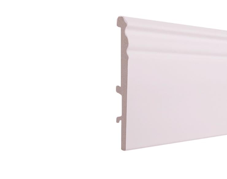 Плинтус дюрополимерный 16х99 мм Белый (9916Р-5004-3) Плинтус дюрополимерный 16х99 мм Белый (9916Р-5004-3)