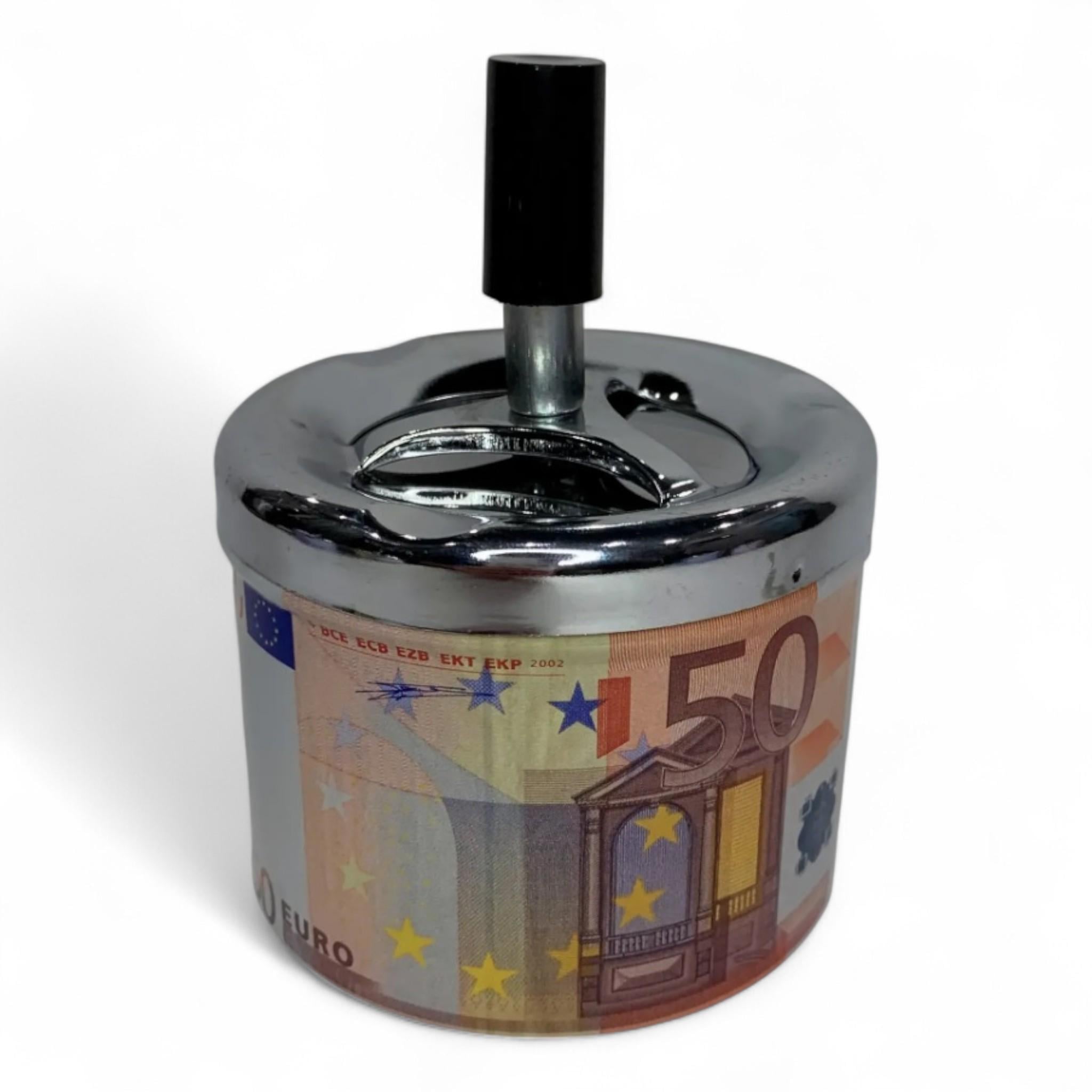 Пепельница металлическая бездымная Юла ZH-2 50EUR d 9 см (A_ ZH-2/50EUR)