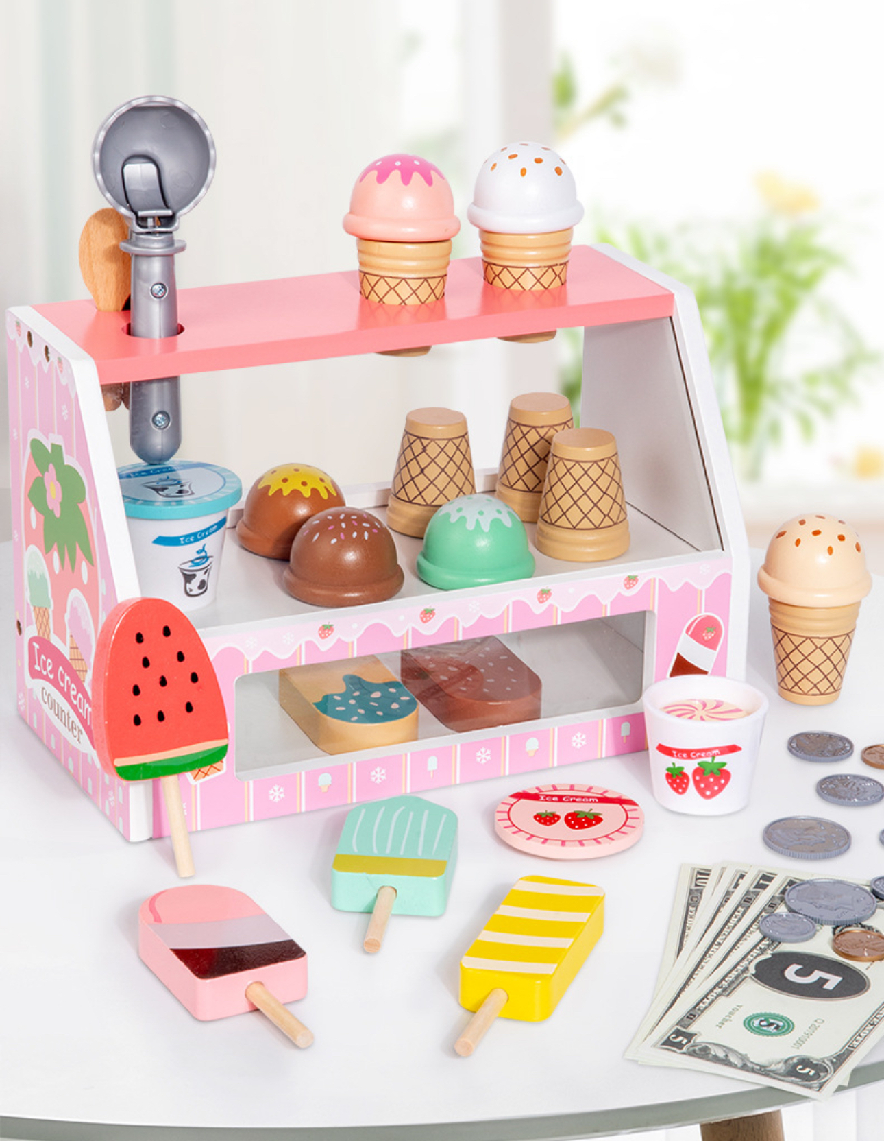Дитячий ігровий набір Cream Counter Морозиво дерев'яний Ice (133) - фото 7 Дитячий ігровий набір Cream Counter Морозиво дерев'яний Ice (133) - фото 7