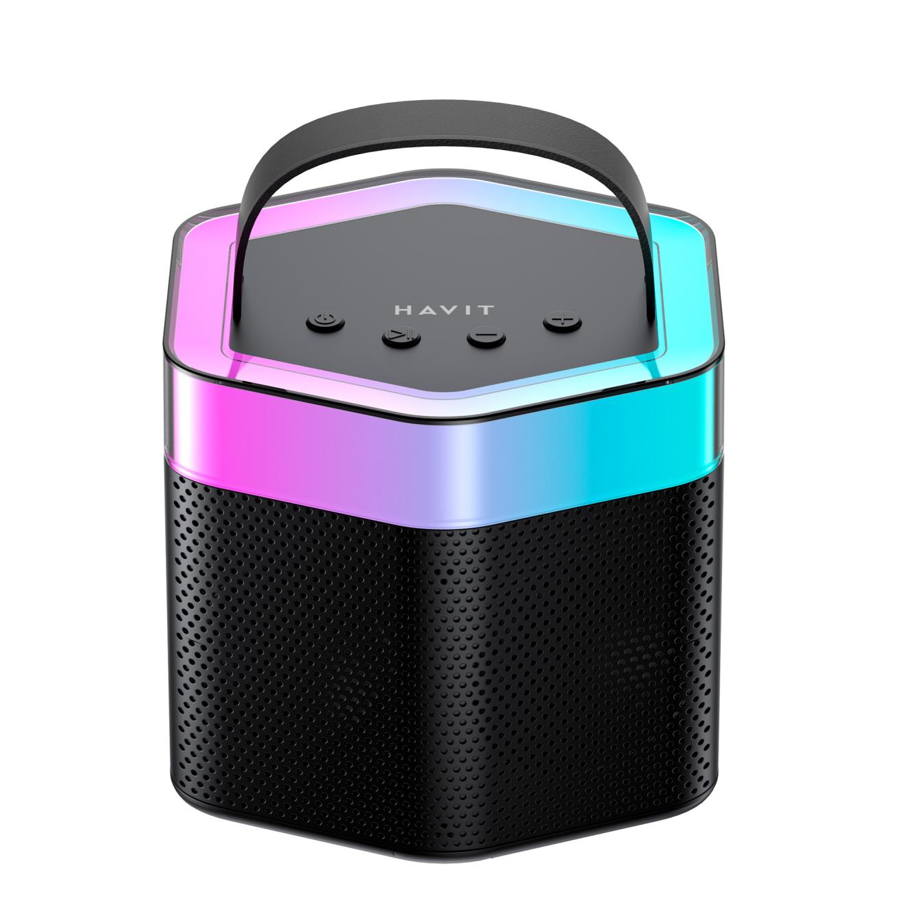 Портативна колонка з караоке Havit HV-SK895BT 6W RGB Black (28320)