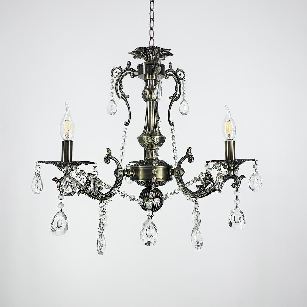 Люстра підвісна кришталева Crystal Life на 3 лампи 50 см Бронза (11549/3) - фото 3 Люстра підвісна кришталева Crystal Life на 3 лампи 50 см Бронза (11549/3) - фото 3