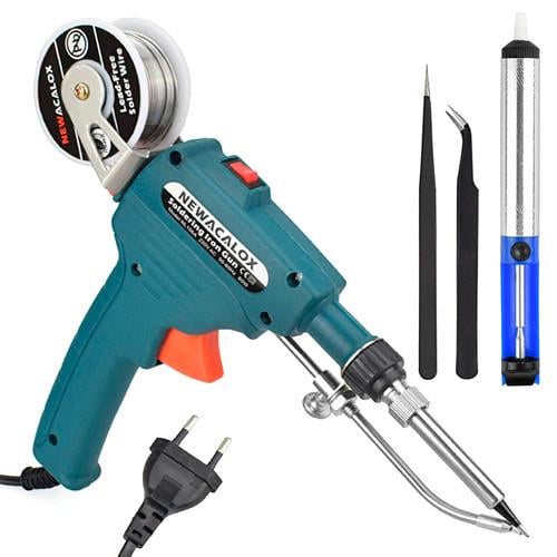 Паяльник с автоматической подачей припоя NEWACALOX NL106A 220 В 60 Вт 400C с комплектующими (312957) Паяльник с автоматической подачей припоя NEWACALOX NL106A 220 В 60 Вт 400C с комплектующими (312957)