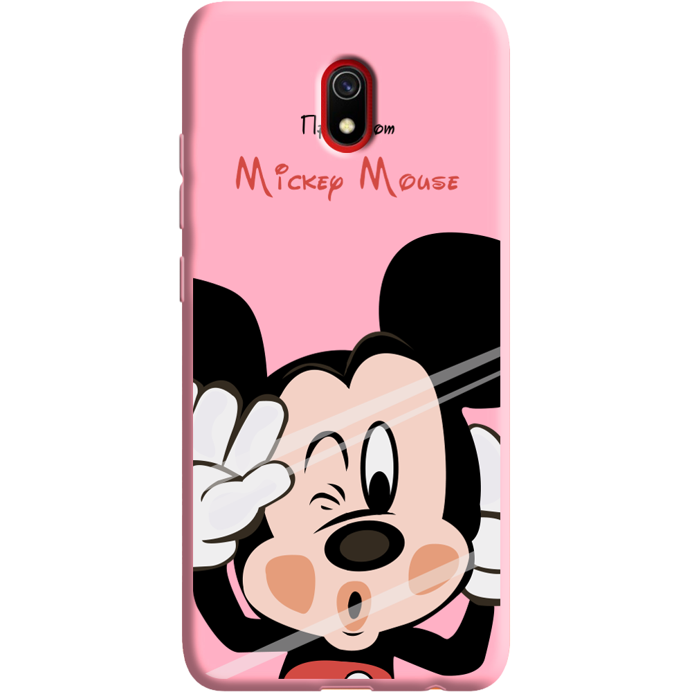 Чехол Boxface Xiaomi Redmi 8A Mister M Розовый силикон (38341-cc58-38675)
