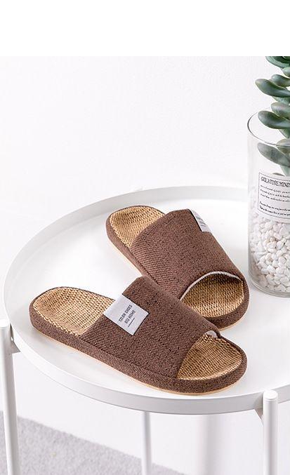 Капці лляні Еліт TZLDN з відкритим носком р. 45/46 29,5 см Коричневий (29440020) - фото 4 Капці лляні Еліт TZLDN з відкритим носком р. 45/46 29,5 см Коричневий (29440020) - фото 4