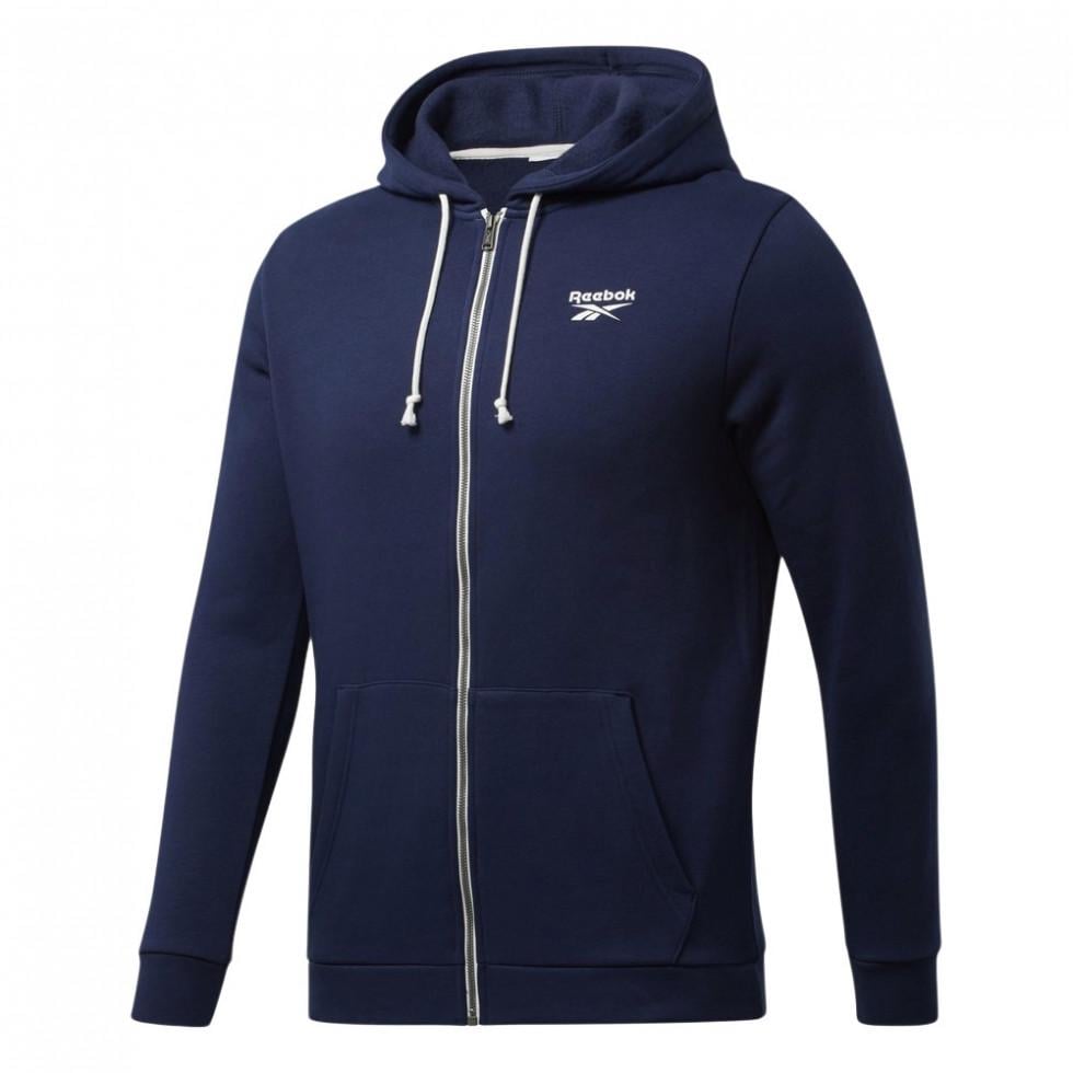 Худі чоловіче Reebok Training Essentials Fleece Zip Up FU3230 XS Синій