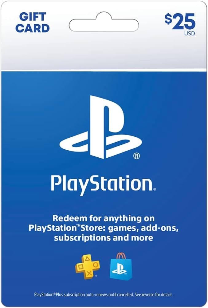 Карта для пополнения баланса Playstation Network PSN Gift Card 25$ (USA) Карта для пополнения баланса Playstation Network PSN Gift Card 25$ (USA)