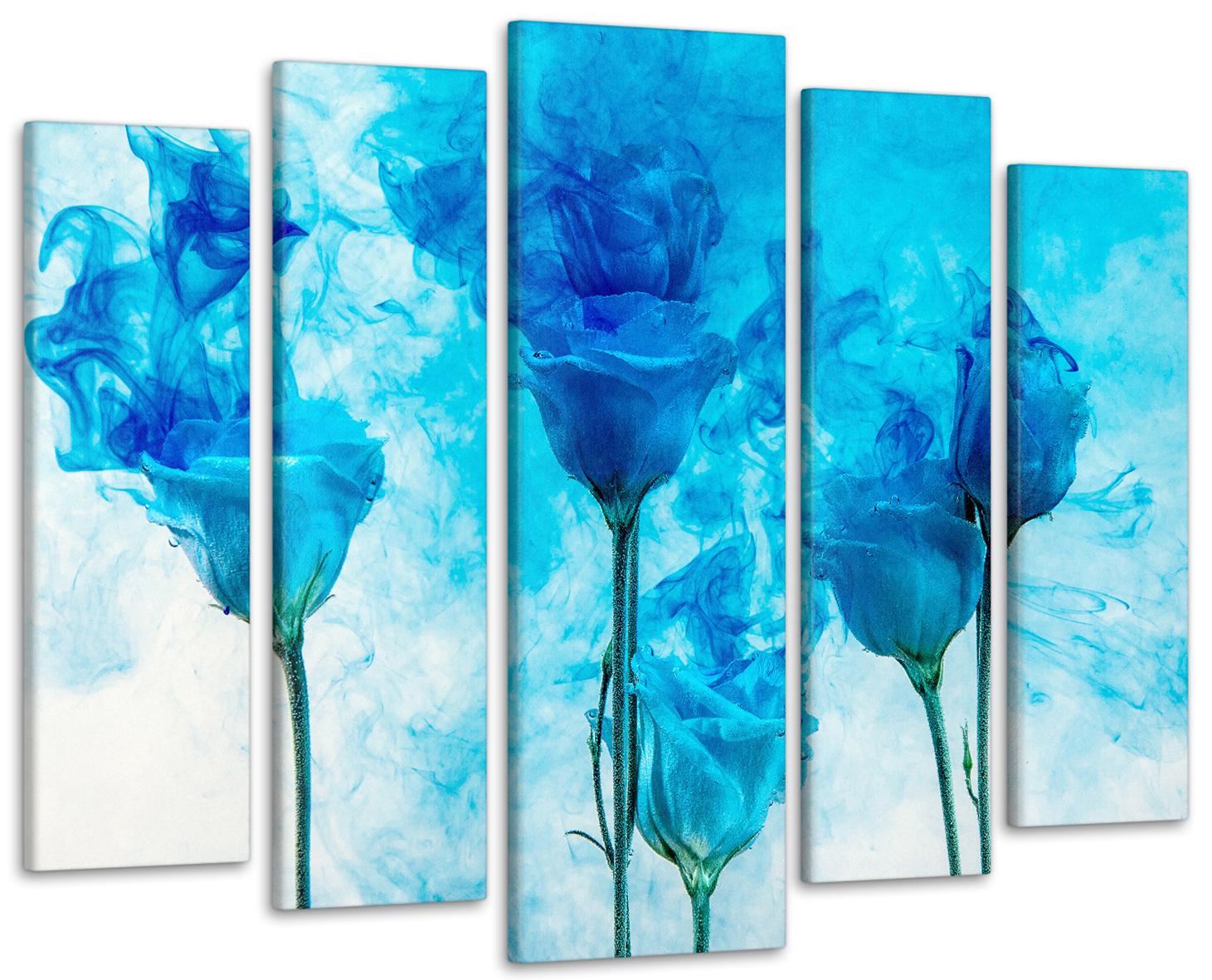 Картина модульная Цветы Абстракция 90х132 см (Art-355_5)