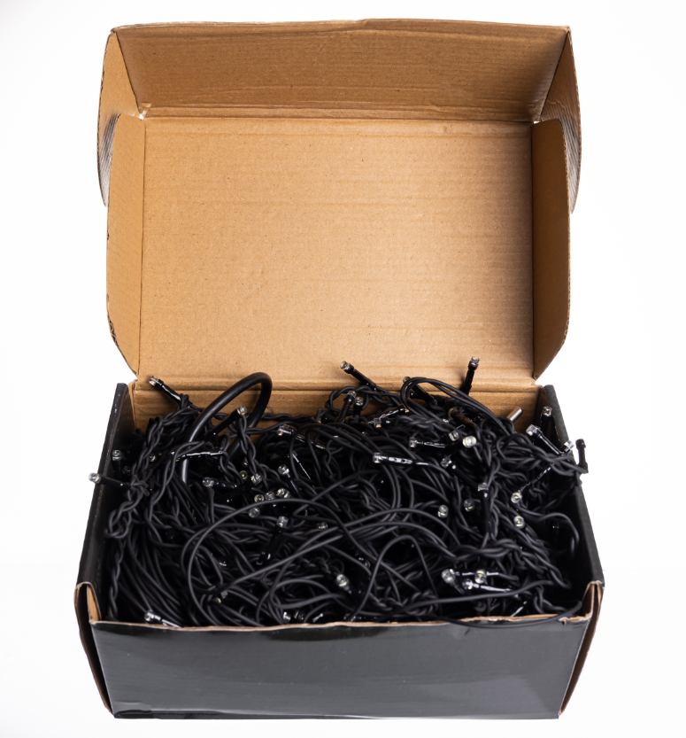 Гирлянда бахрома уличная 335 LED 20 м от сети черная нить Белый - фото 5 Гирлянда бахрома уличная 335 LED 20 м от сети черная нить Белый - фото 5