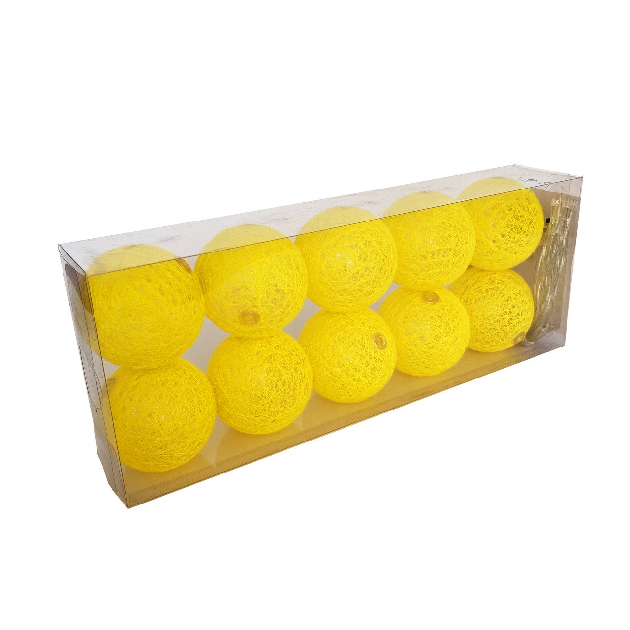Гірлянда світлодіодна LTL Бавовняні Кульки 10 led Yellow
