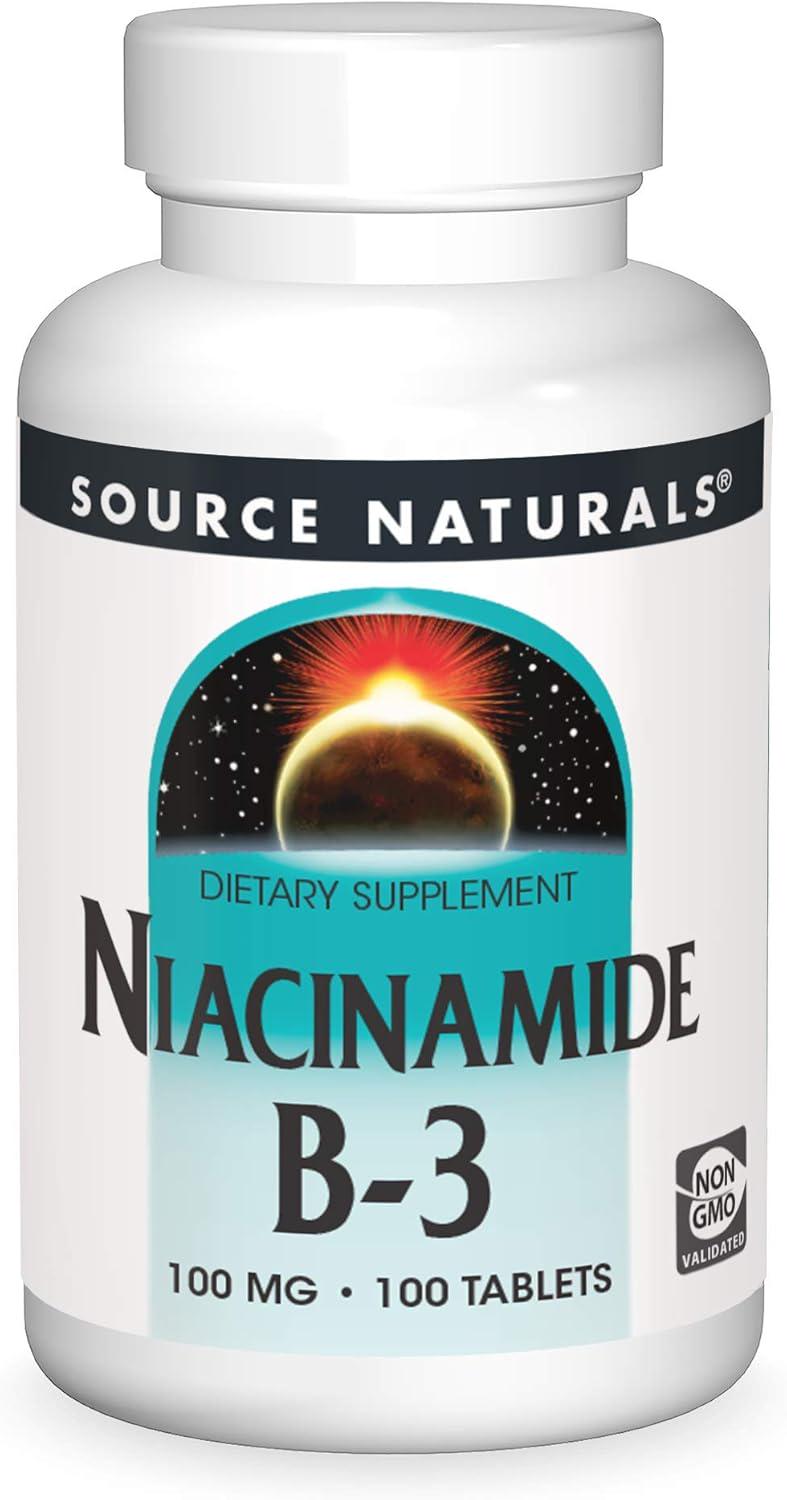 Ниацинамид Source Naturals Niacinamide B-3 100 мг 100 таблеток