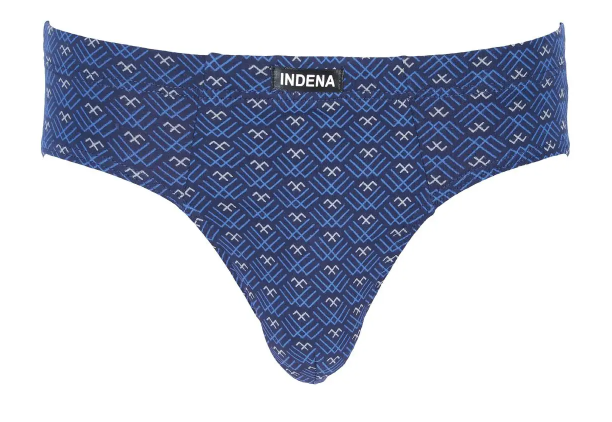 Чоловічі плавки стрейчові Indena 2XL р. 48-50 3 шт. Синій (39600)