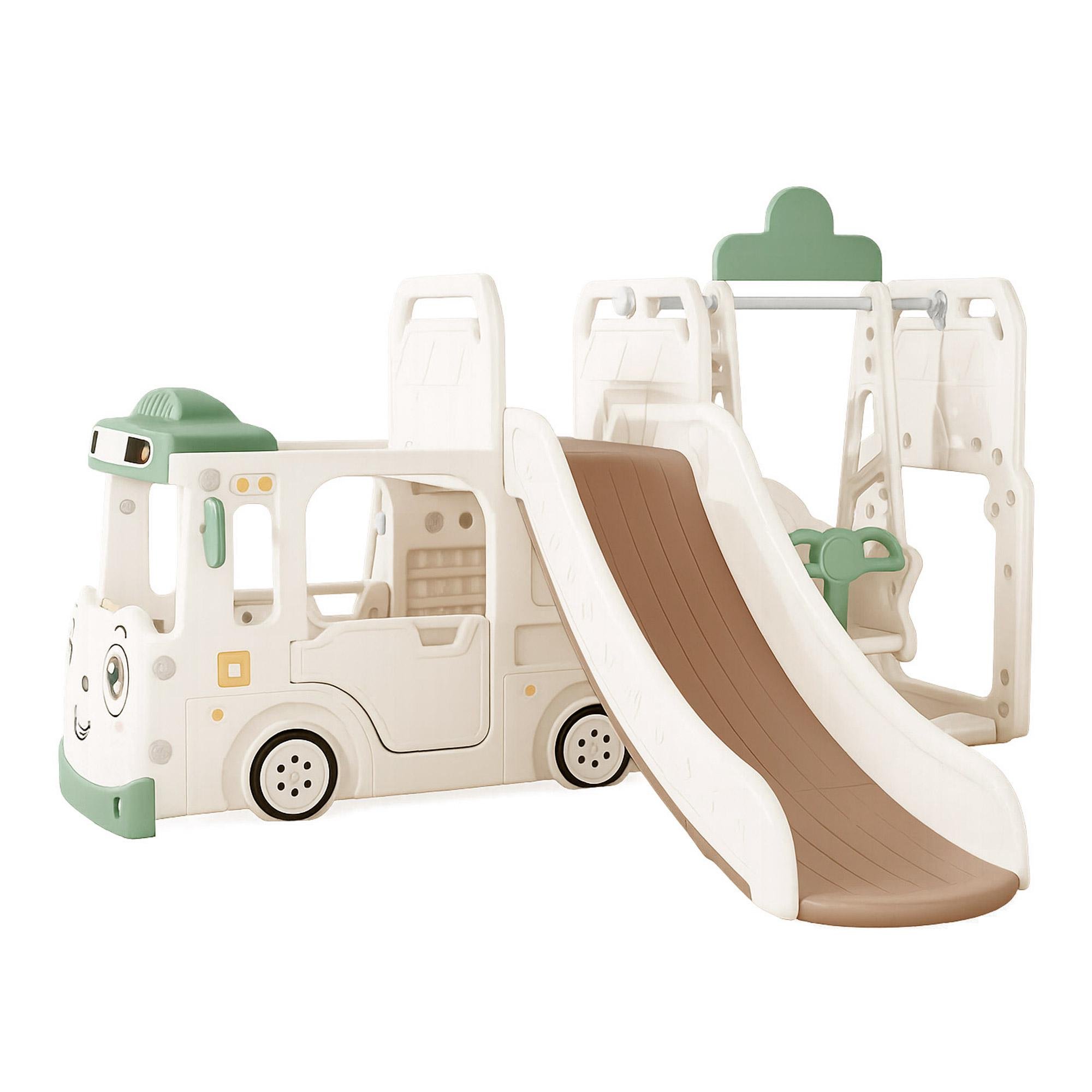 Детский игровой комплекс Mealux Amber White/Green (KD-B010 White)