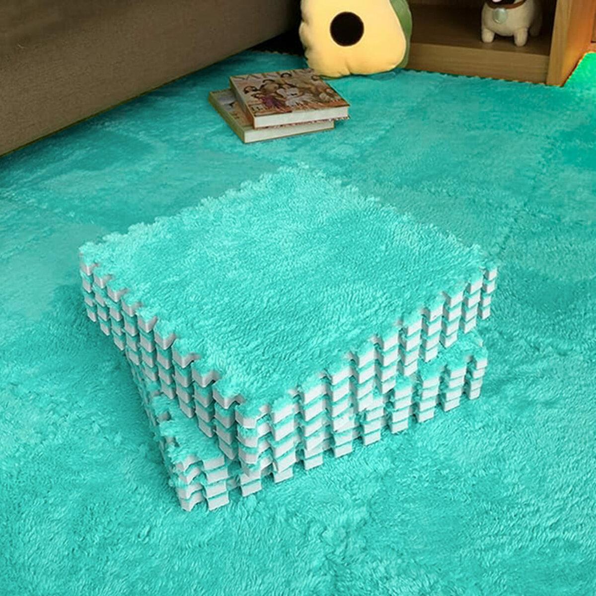 Пол-пазл плюшевый 30х30 см х 1 см Мятный (SW-00002088) - фото 8