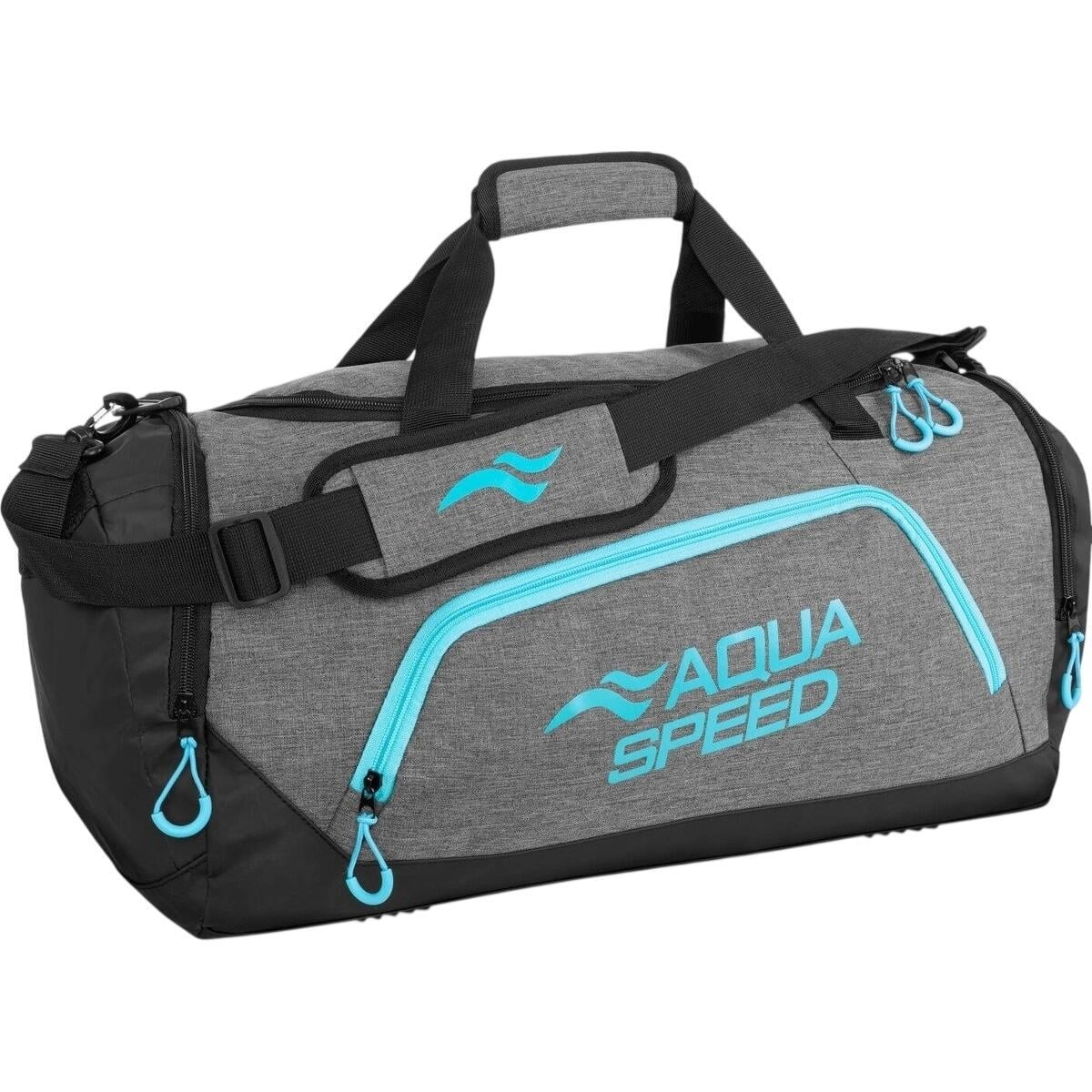 Сумка спортивная Aqua Speed ​​DUFFEL BAG L 43L Серо-голубовато-черный (141-34)