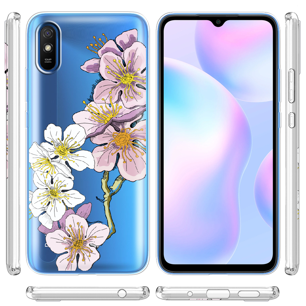 Чохол BoxFace Xiaomi Redmi 9A Cherry Blossom Прозорий силікон (40304-cc4-40304) - фото 3