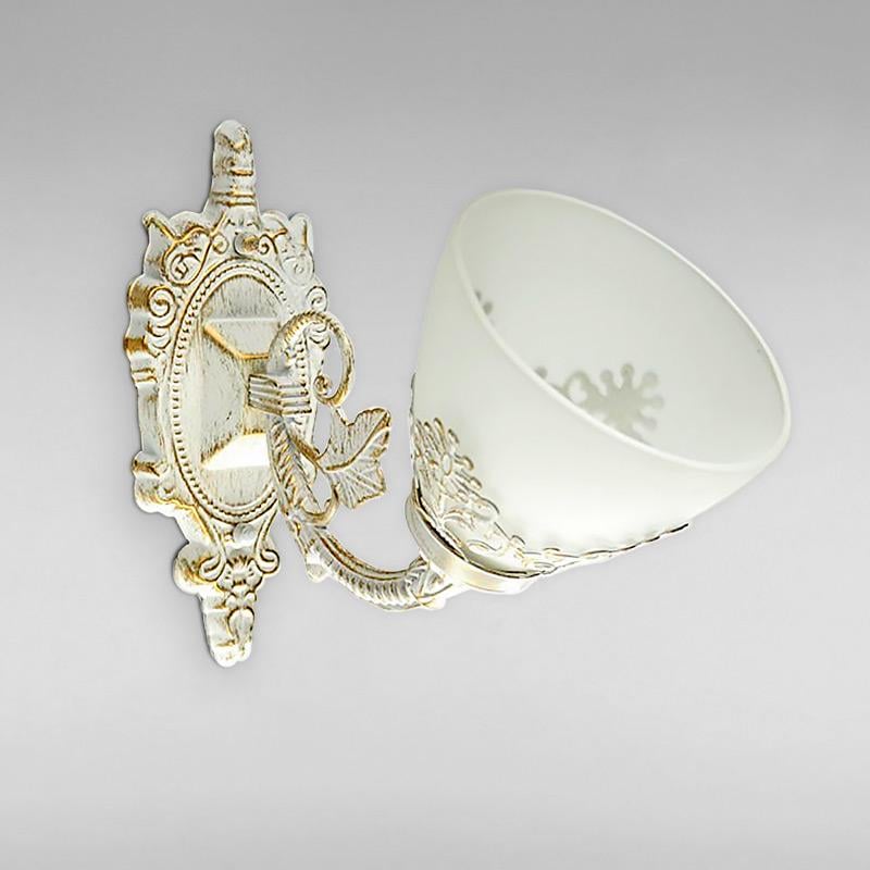 Настенный светильник Light House SH-18212/1DW 280х140х240 мм E27 Белый/Золотой Настенный светильник Light House SH-18212/1DW 280х140х240 мм E27 Белый/Золотой