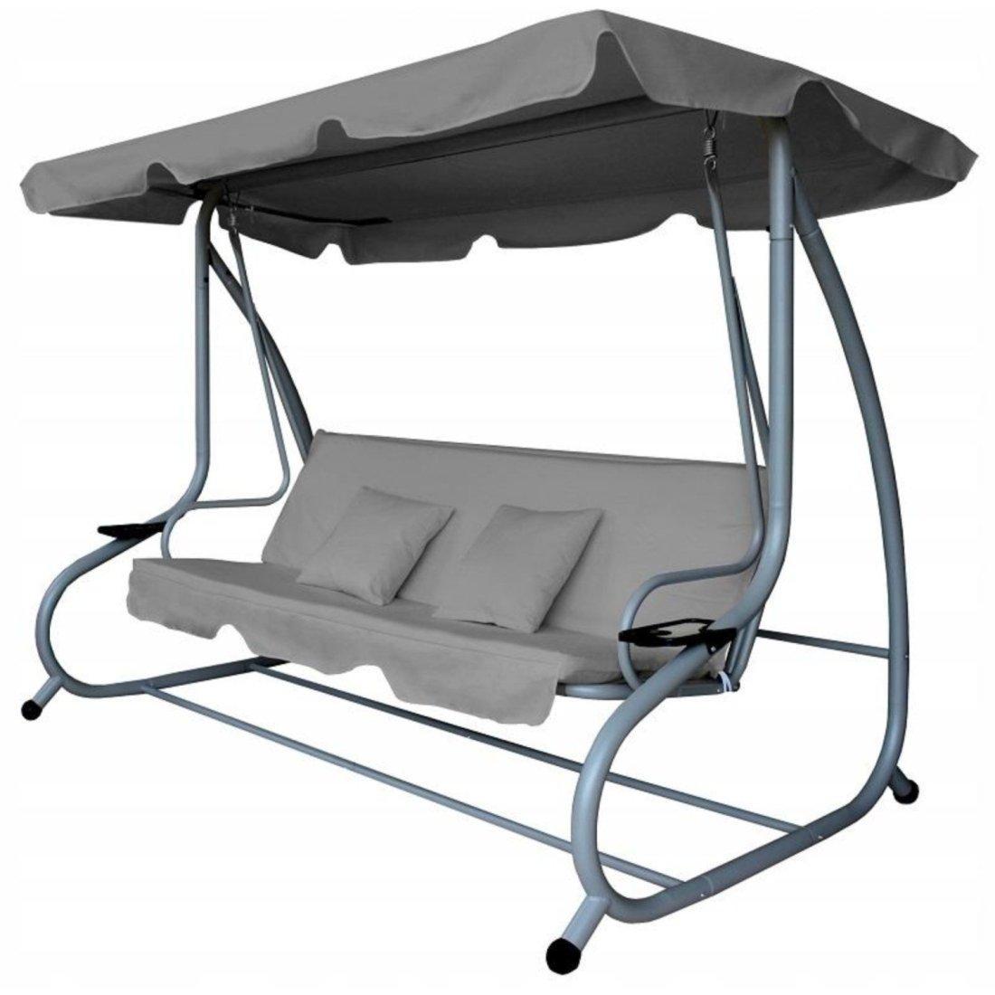 Садовые качели Garden Line 210х120х170 см Серый