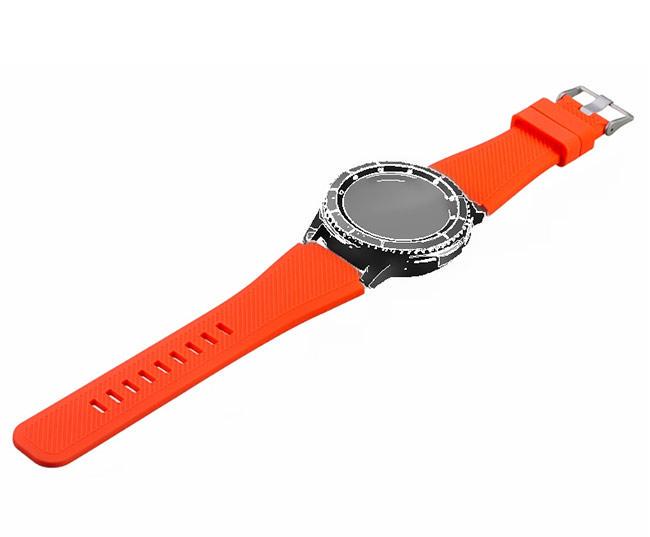 Силиконовый ремешок для часов Samsung Galaxy Watch 46 мм SM-R800 Orange (780406383) - фото 2 Силиконовый ремешок для часов Samsung Galaxy Watch 46 мм SM-R800 Orange (780406383) - фото 2