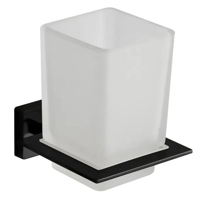 Стакан для зубных щеток VBI Mercury настенный Черный матовый (RM-VBI-040204BL)