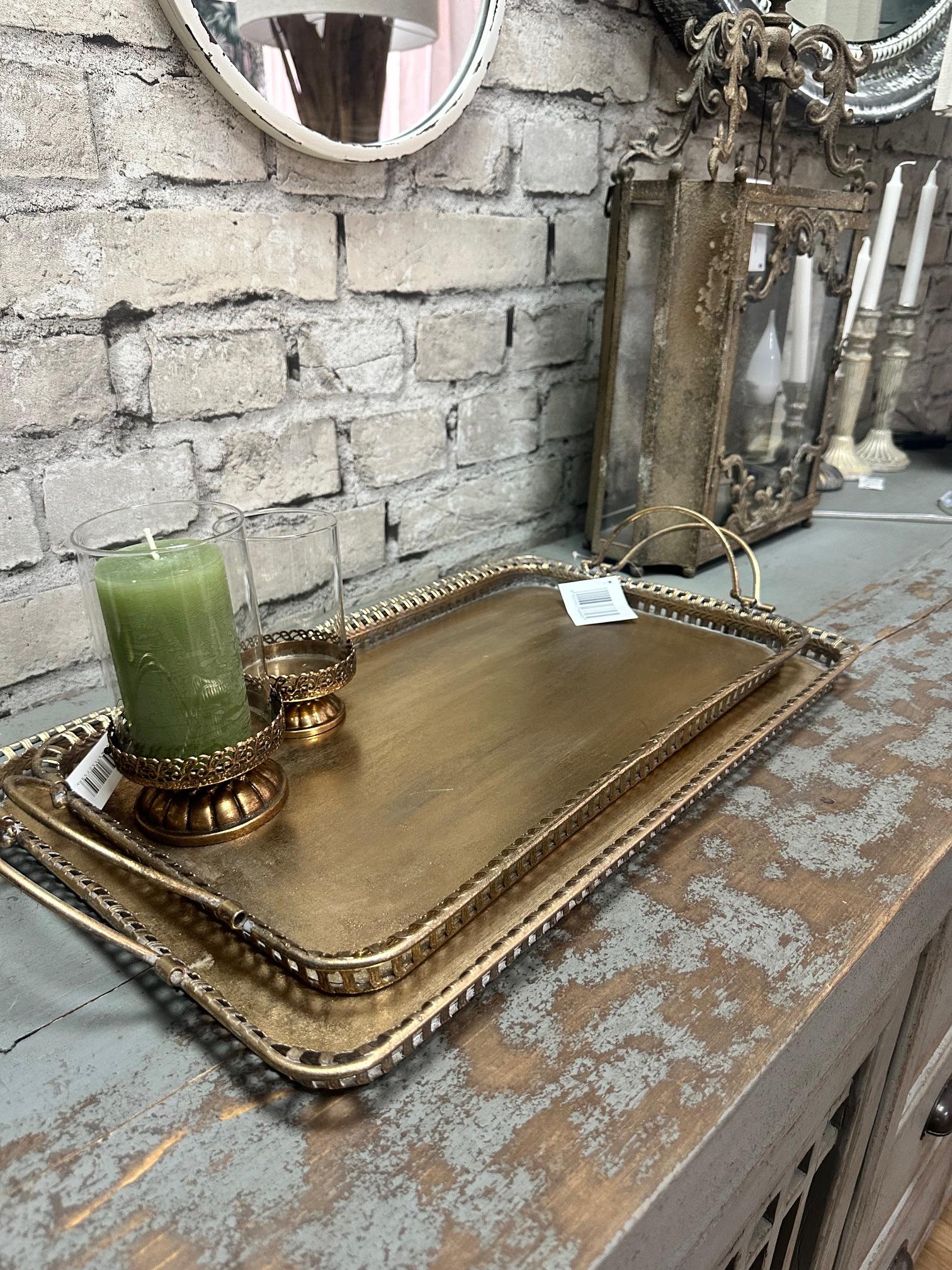 Набір таць декоративних 2 шт. 7x61x32,5/7x55x27 см (166648) - фото 3 Набір таць декоративних 2 шт. 7x61x32,5/7x55x27 см (166648) - фото 3