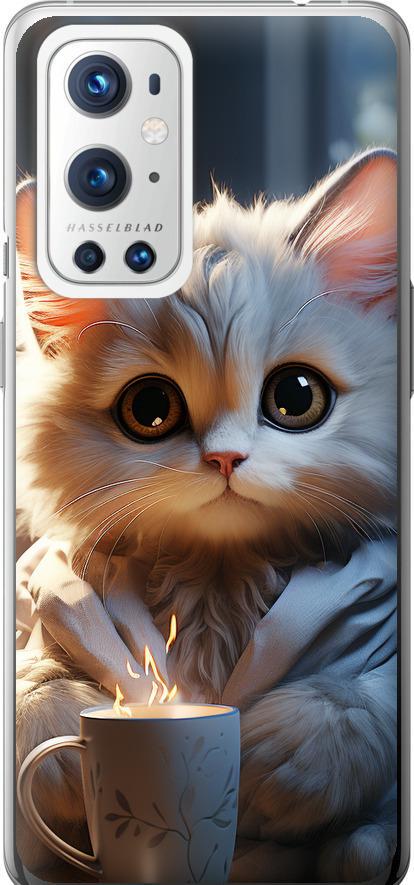 Чехол на OnePlus 9 Pro White cat (5646u-2250-42517)