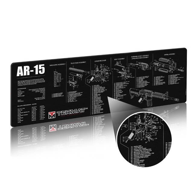 Коврик Clefers Tac для чистки оружия AR15 со схемой (5102280) - фото 5 Коврик Clefers Tac для чистки оружия AR15 со схемой (5102280) - фото 5