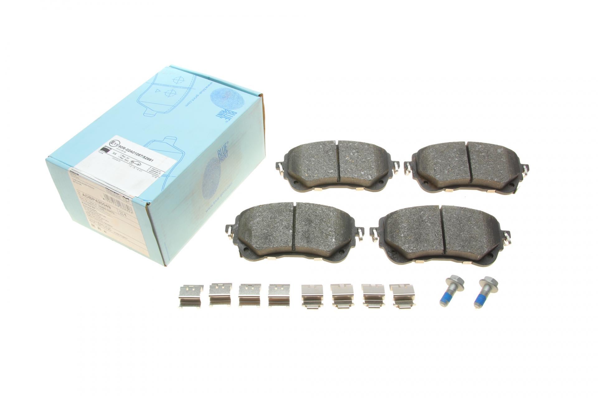 Колодки гальмівні передні BLUE PRINT ADBP420049 Toyota Corolla 1.6VVTi/1.8VVTi Hybrid 19-