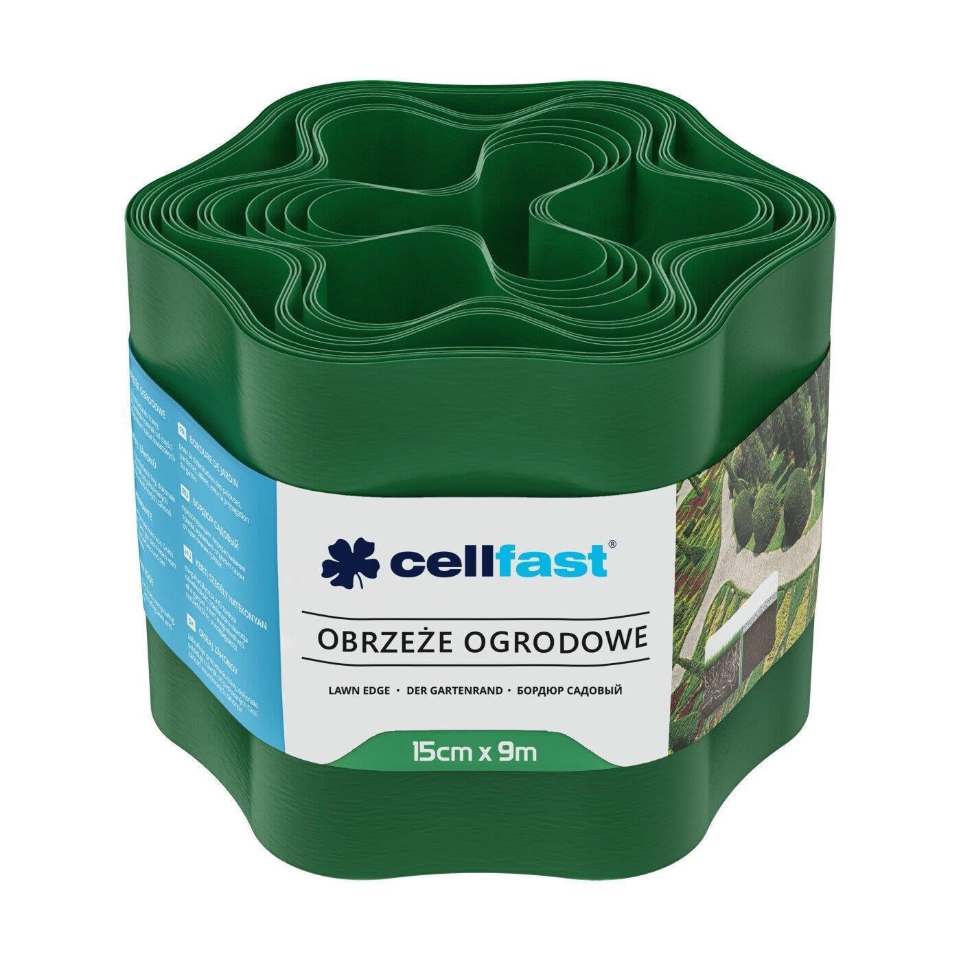 Бордюр газонний Cellfast 15 см x 9 м Зелений (30-002H)