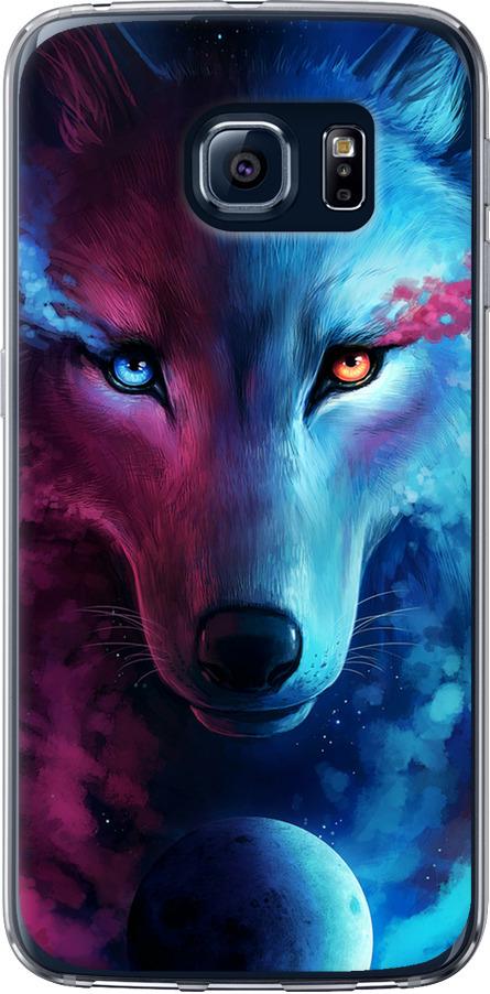 Чехол на Samsung Galaxy S6 G920 Арт-волк (3999t-80-42517)
