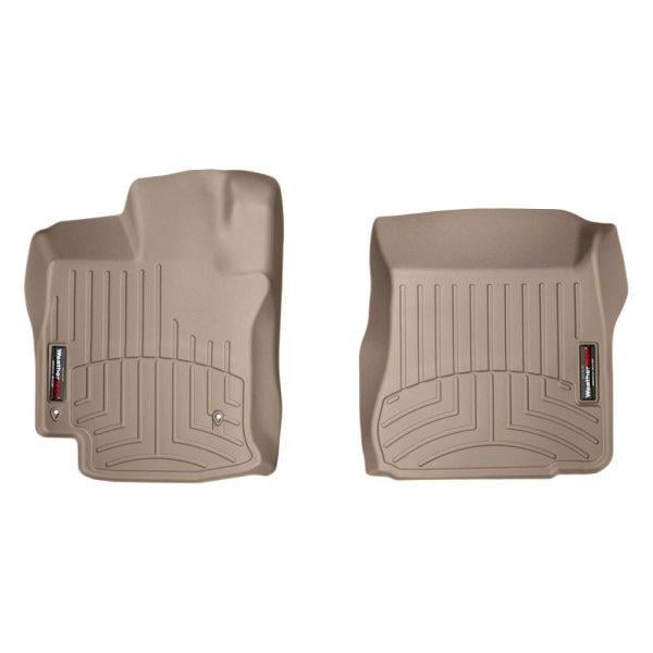 Коврики WeatherTech в салон Toyota Venza 2012- с бортиком передние 2 шт. Бежевый (454871)