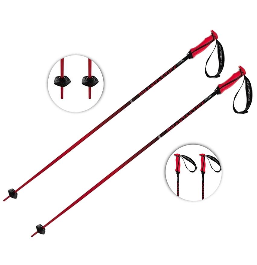 Палиці гірськолижні Volkl Phantastick Ski Poles 110 см Red/Black (169809-110) - фото 4